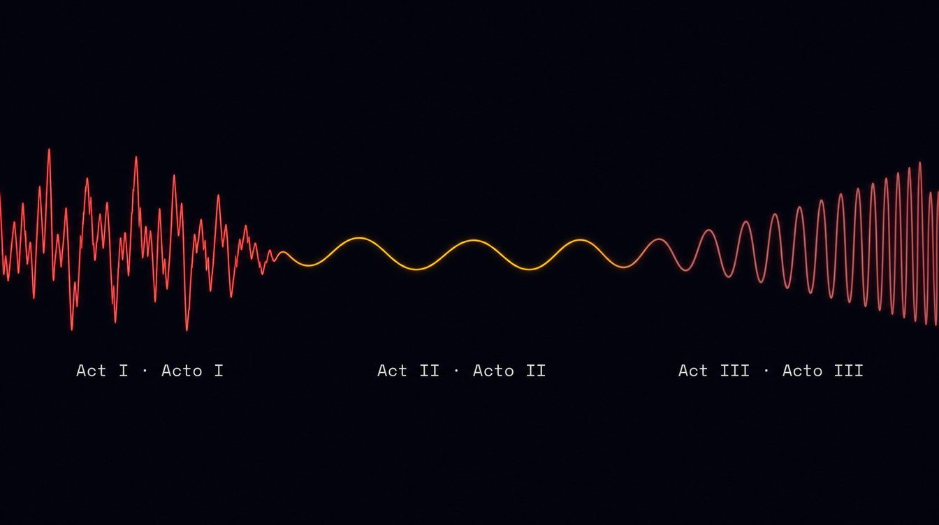 Arco de tres actos — Act I · Act II · Act III
